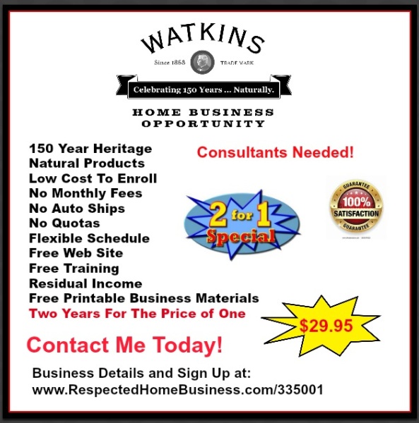 Watkins Home Business Opportunity and Watkins Products